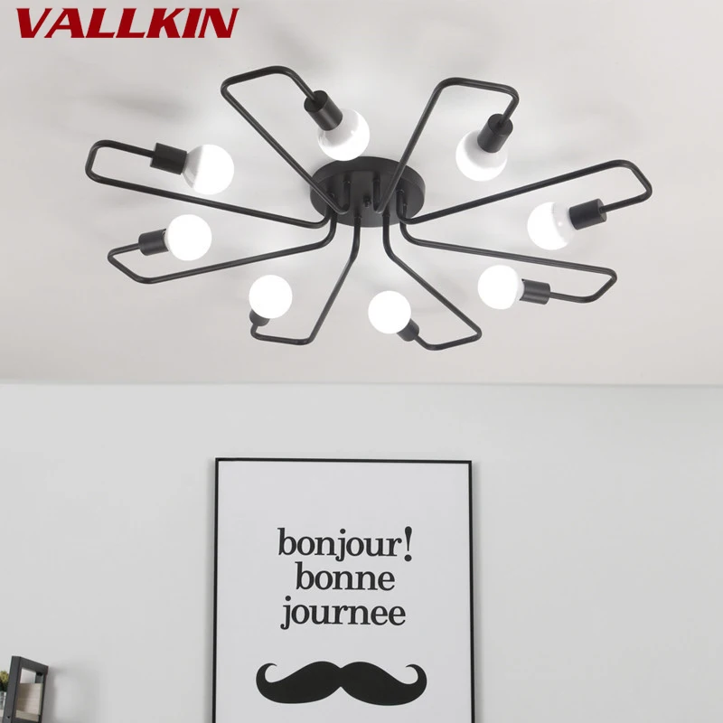 Multiple Rod Wrought Iron Ceiling Lights for Dining Room Vintage Industrial Loft Nordic Ceiling Light Lamps for Home Lighting
Multiple Rod Wrought Iron Ceiling Lights for Dining Room Vintage Industrial Loft Nordic Ceiling Light Lamps for Home Lighting