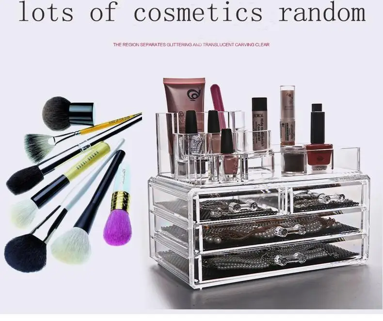 cosmetic organiser lipstick holder case make up transparent acrylic storage box drawers cosmetic box makeup kit
cosmetic organiser lipstick holder case make up transparent acrylic storage box drawers cosmetic box makeup kit