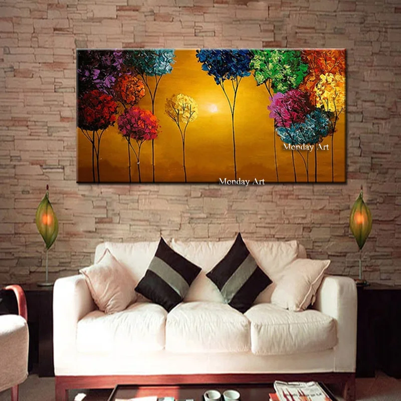 high quality handpainted colorful flower modern knife tree oil painting wall art canvas picture for living room home decoration
high quality handpainted colorful flower modern knife tree oil painting wall art canvas picture for living room home decoration