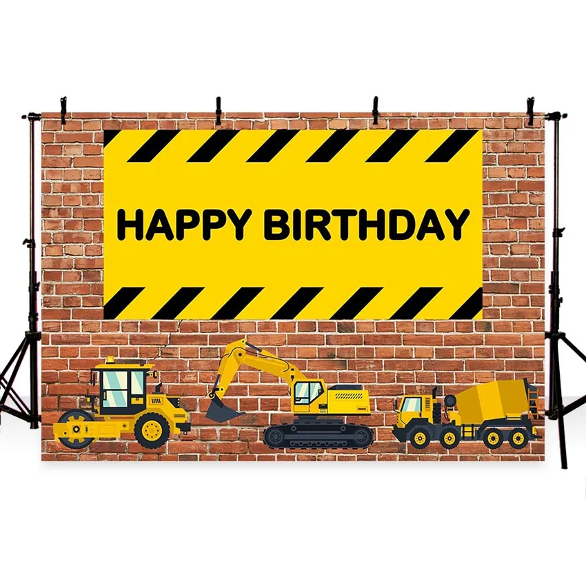 background for birthday photograph Construction Party Banner Decor Brick Wall Backdrop Dump Truck Boy photo studio Backdrop prop
background for birthday photograph Construction Party Banner Decor Brick Wall Backdrop Dump Truck Boy photo studio Backdrop prop