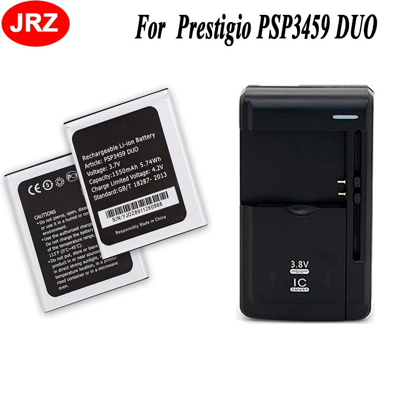 JRZ LOT = 2 шт. для Prestigio Wise OX3 Wize N3 PSP3459 DUO аккумулятор телефона 1550 мАч батареи высокой