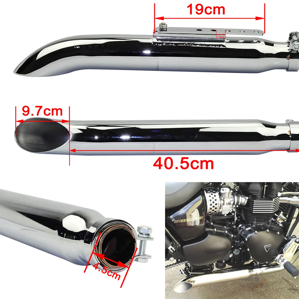 Chrome Steel Slash Cut Silencer Pipe For Harley Honda 1-3/8" 1-1/2" 1-5/8" 1-3/4" Cafe Racer Bobber Exhaust Mufflers
Chrome Steel Slash Cut Silencer Pipe For Harley Honda 1-3/8" 1-1/2" 1-5/8" 1-3/4" Cafe Racer Bobber Exhaust Mufflers