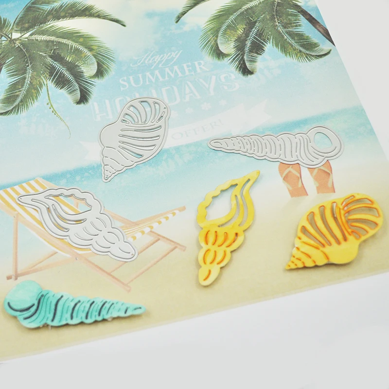 

Happymems, морская тематика, вырубка ракушек, искусственное украшение, изготовление открыток для «сделай сам», вырубные штампы для скрапбукинга