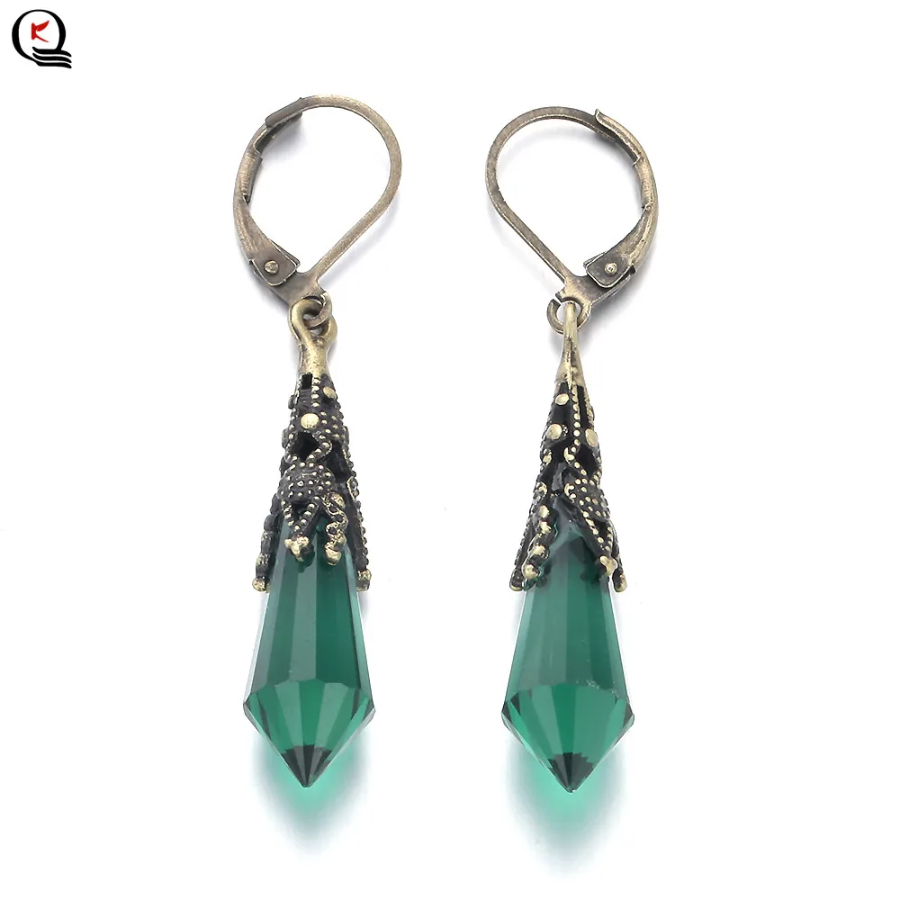 Fashion Vintage Green Crystal Long Drop Earring For Female Anniversary Party Wedding Jewelry Gifts
Fashion Vintage Green Crystal Long Drop Earring For Female Anniversary Party Wedding Jewelry Gifts