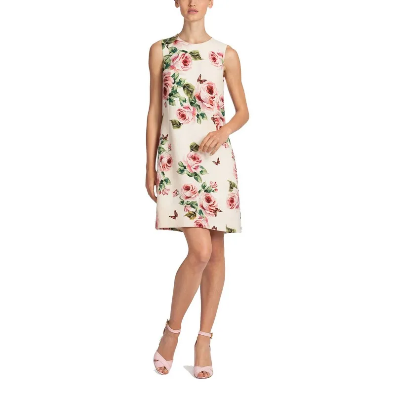 New Arrival Camellia Floral Jacquard Print Sleeveless Dress 2018 New Spring Summer Fashion Women's Elegant Slim Mini Dresses
New Arrival Camellia Floral Jacquard Print Sleeveless Dress 2018 New Spring Summer Fashion Women's Elegant Slim Mini Dresses