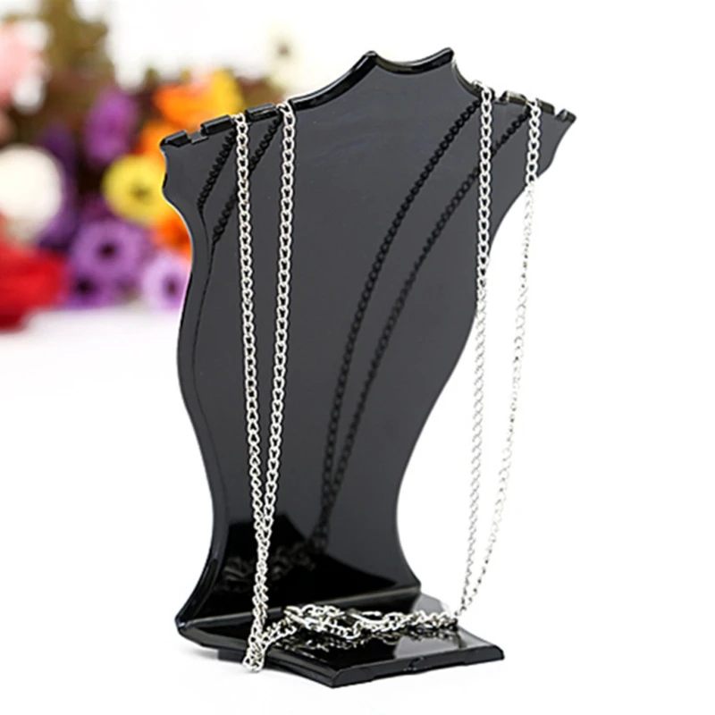 Пластиковый кулон ожерелье цепь серьги ювелирные изделия Бюст Жесткий стенд