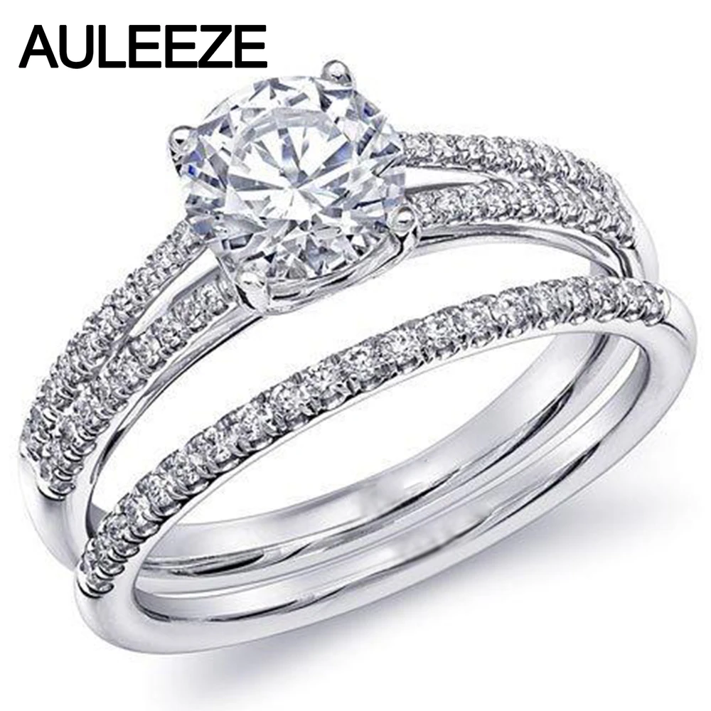 Classic 14K 585 White Gold Ring Diamond Solitaire Bridal Sets Engagement Ring 1CT Moissanites Lab Grown Diamond Wedding Sets
Classic 14K 585 White Gold Ring Diamond Solitaire Bridal Sets Engagement Ring 1CT Moissanites Lab Grown Diamond Wedding Sets