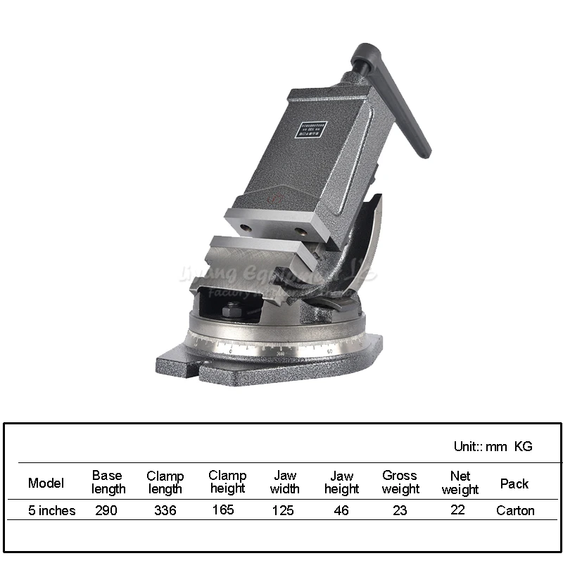 Tilting angle precision flat tongs drilling milling machine fixed angle jaw vise 5 inches C00112
Tilting angle precision flat tongs drilling milling machine fixed angle jaw vise 5 inches C00112