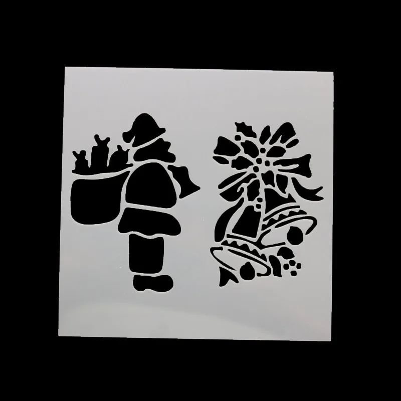 13*13 Santa claus bell pvc Layering Stencils for DIY Scrapbooking/photo album Decorative Embossing DIY Paper Cards Crafts
13*13 Santa claus bell pvc Layering Stencils for DIY Scrapbooking/photo album Decorative Embossing DIY Paper Cards Crafts