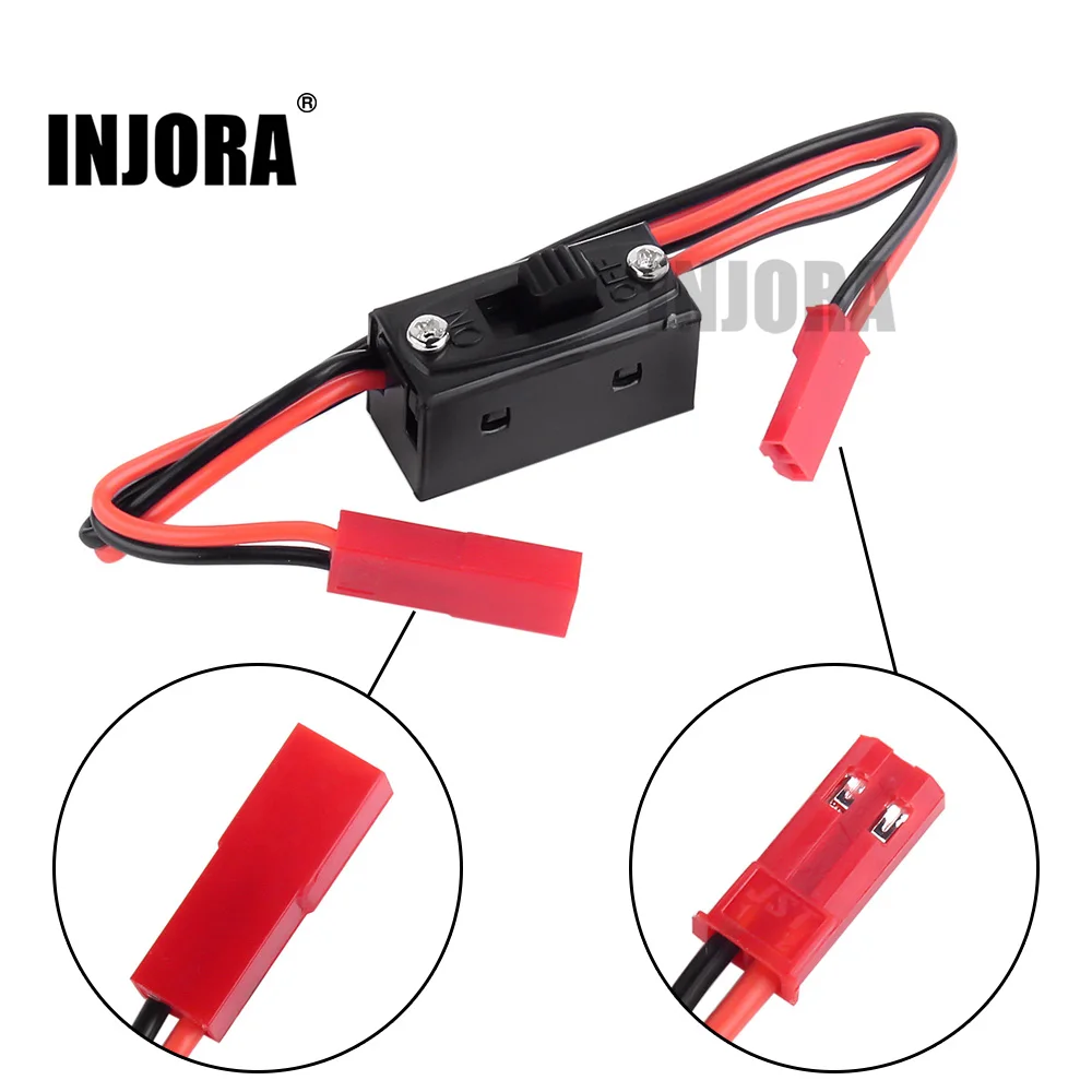 INJORA RC Car LED Light Control Power Switch JST Connector Wires for Axial SCX10 90046 HSP Tamiya Traxxas TRX4 RC Crawler
INJORA RC Car LED Light Control Power Switch JST Connector Wires for Axial SCX10 90046 HSP Tamiya Traxxas TRX4 RC Crawler