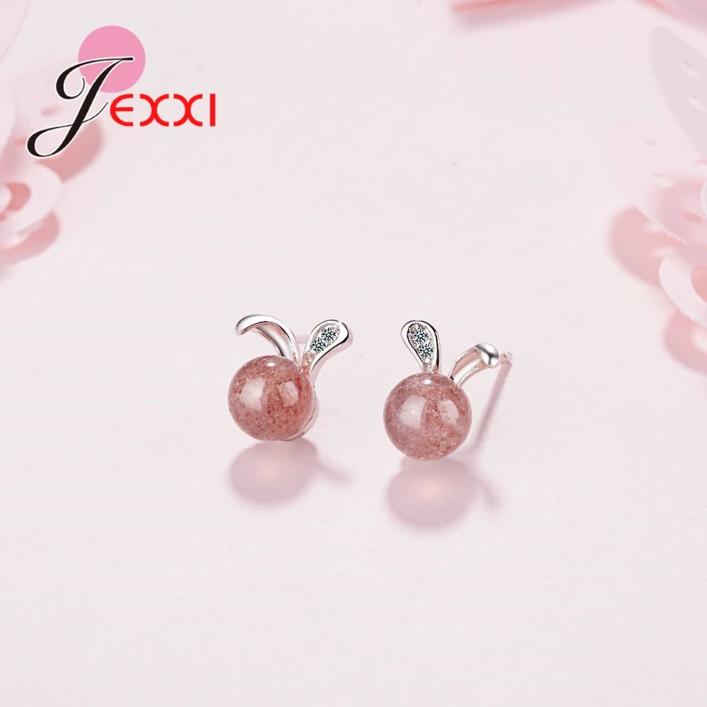 New Rabbit Earring Fashion Popular Birthday/Party Gift For Girl 925 Sterling Silver Jewelry Top Quality Strawberry Stone
New Rabbit Earring Fashion Popular Birthday/Party Gift For Girl 925 Sterling Silver Jewelry Top Quality Strawberry Stone