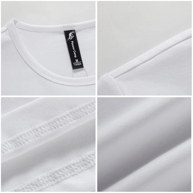 Pioneer Camp New short sleeve T shirt men brand clothing fashion printed white T-shirt male quality 100% cotton Tees ADT702182
Pioneer Camp New short sleeve T shirt men brand clothing fashion printed white T-shirt male quality 100% cotton Tees ADT702182