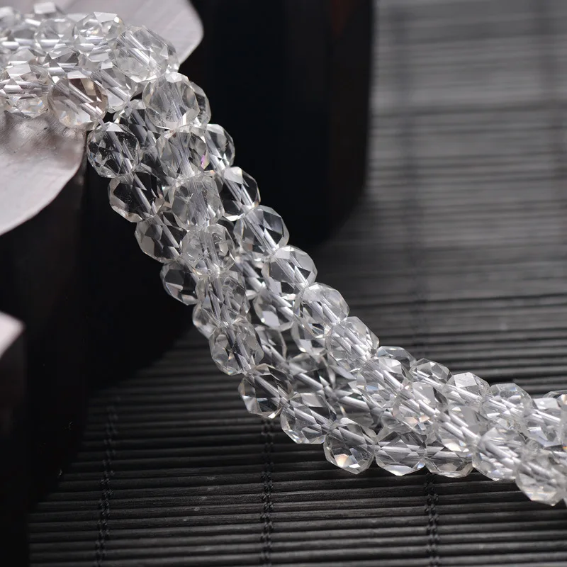 8mm 32 Faces Natural White Crystal Beads Faceted Round Natural Stone Beads For Necklaces Beading
8mm 32 Faces Natural White Crystal Beads Faceted Round Natural Stone Beads For Necklaces Beading