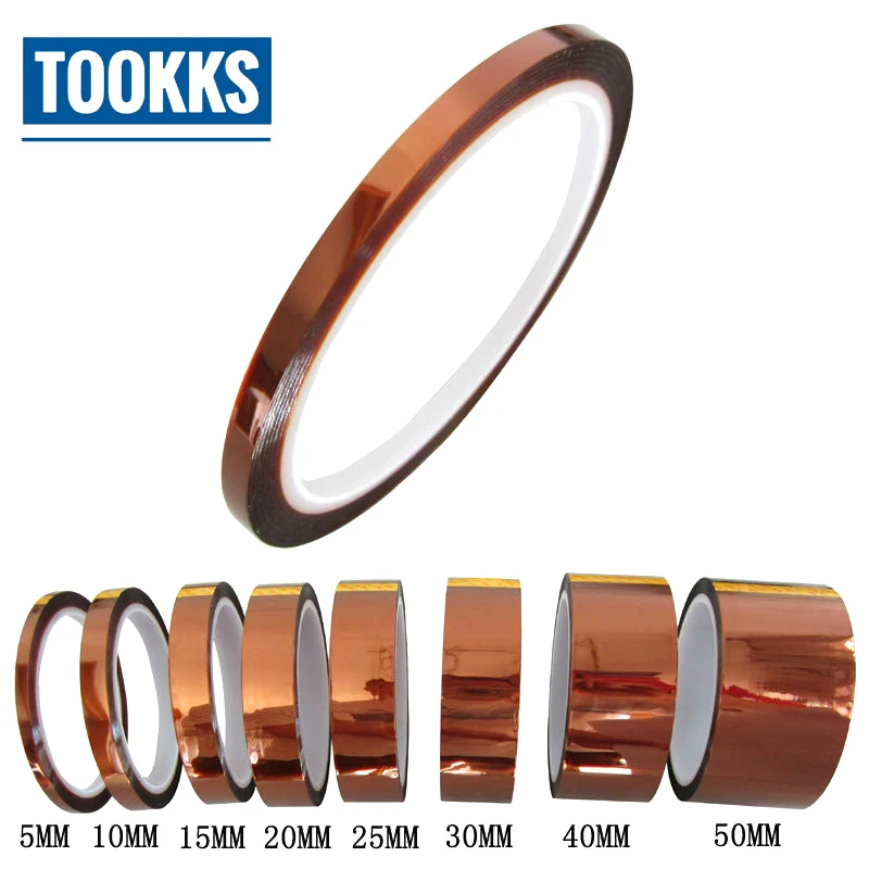 8pcs/lot 33m Length High Temperature Resistant Polyimide Tape Adhesive Tape For PCB BGA Soldering Repair
8pcs/lot 33m Length High Temperature Resistant Polyimide Tape Adhesive Tape For PCB BGA Soldering Repair