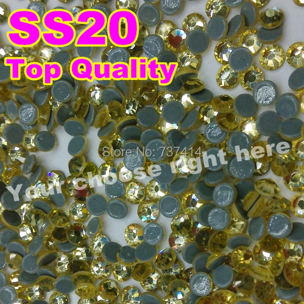 Top Quality Jonquil Hot Fix Rhinestone,More Shiny,More Brigst hotfix stones Lt.yellow ss20 10gross/bag ,With glue
Top Quality Jonquil Hot Fix Rhinestone,More Shiny,More Brigst hotfix stones Lt.yellow ss20 10gross/bag ,With glue
