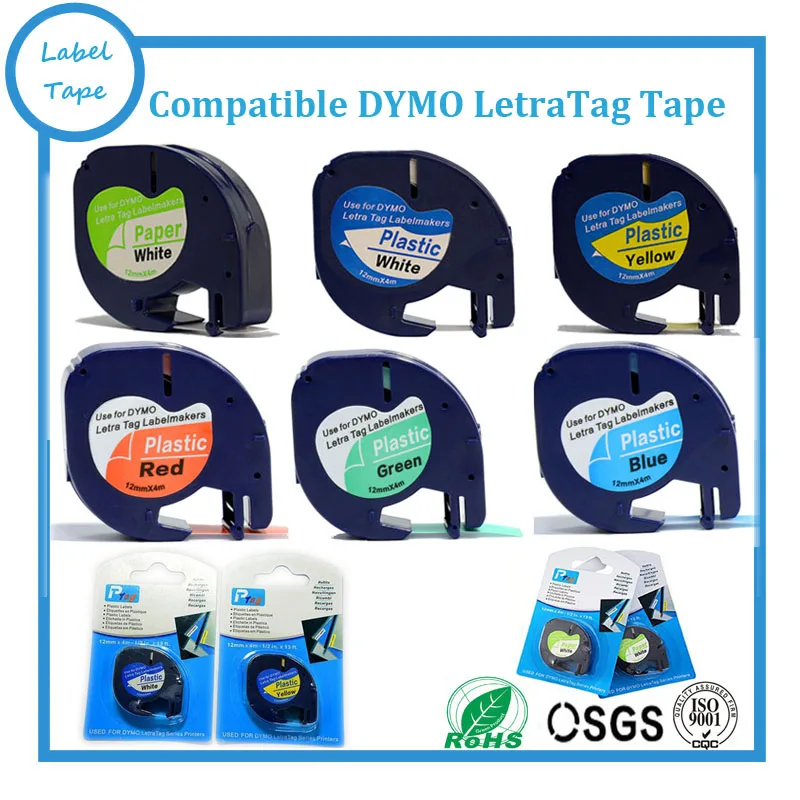 3PCS Mixed colors DYMO LT tape 91200 91201 91202 compatible for dymo LetraTag printer Black on White/ yellow
3PCS Mixed colors DYMO LT tape 91200 91201 91202 compatible for dymo LetraTag printer Black on White/ yellow