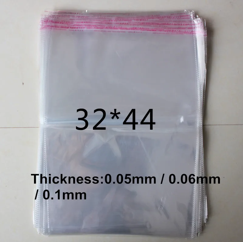 200 pcs 12.5"*17.2"(32*44cm) Clear Self Adhesive Seal Plastic Bags Opp Bag T Shirt Packaging 0.05mm/0.06mm/0.1mm
200 pcs 12.5"*17.2"(32*44cm) Clear Self Adhesive Seal Plastic Bags Opp Bag T Shirt Packaging 0.05mm/0.06mm/0.1mm