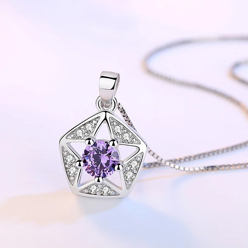 ZHUANGTAI Jewelry Мода Для женщин цепи Цепочки и ожерелья белый фиолетовый Кубического