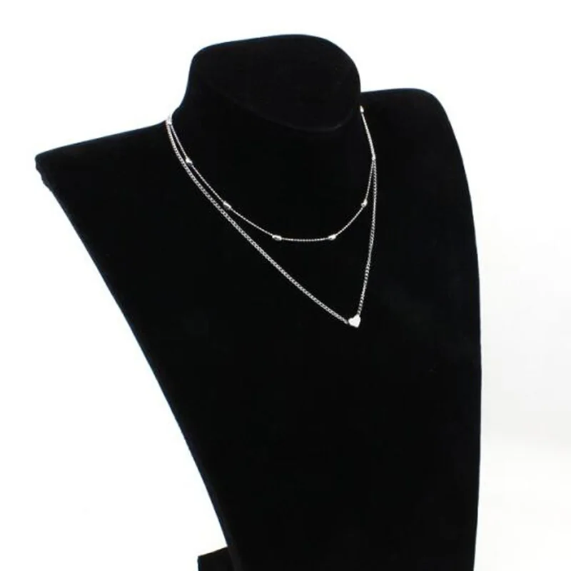 2019 New Ladies Double-decker Necklace Brand Double-horned Heart Necklace Gold Dot Girl Heart Necklace Drops Shipping
2019 New Ladies Double-decker Necklace Brand Double-horned Heart Necklace Gold Dot Girl Heart Necklace Drops Shipping