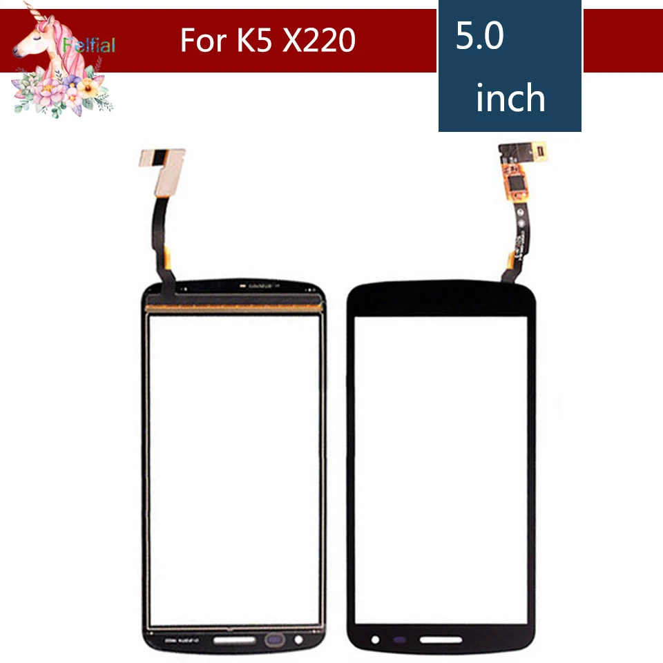 

High Quality 5.0" For LG K5 X220 X220DS Touch Screen Digitizer Sensor Outer Glass Lens Panel Replacement