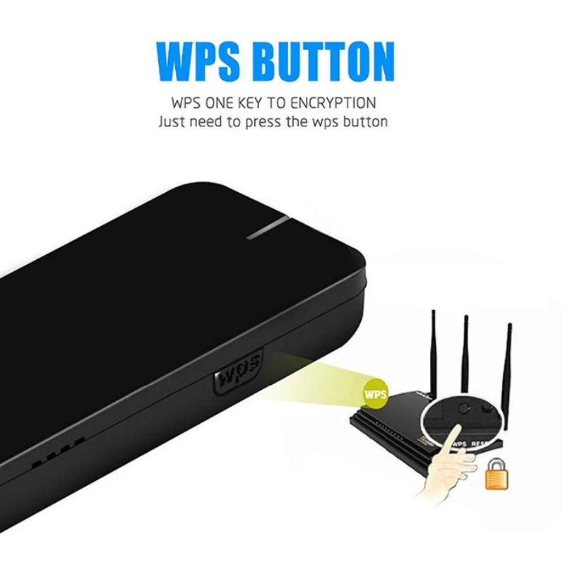 Новое поступление черный двухдиапазонный USB Wi-Fi модем MT7612U 1200 Мбит/с 2 4 ГГц/5 ГГц |