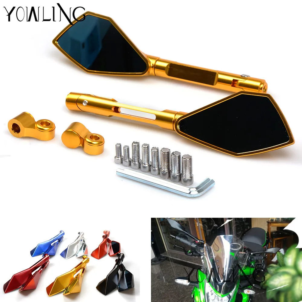 Motor Rearview Mirror Scooter Parts Universal motorcycle Scooter Rearview Mirrors for Honda Cbr 600 F2 F3 F4 F4i 900 Cbr900rr
Motor Rearview Mirror Scooter Parts Universal motorcycle Scooter Rearview Mirrors for Honda Cbr 600 F2 F3 F4 F4i 900 Cbr900rr