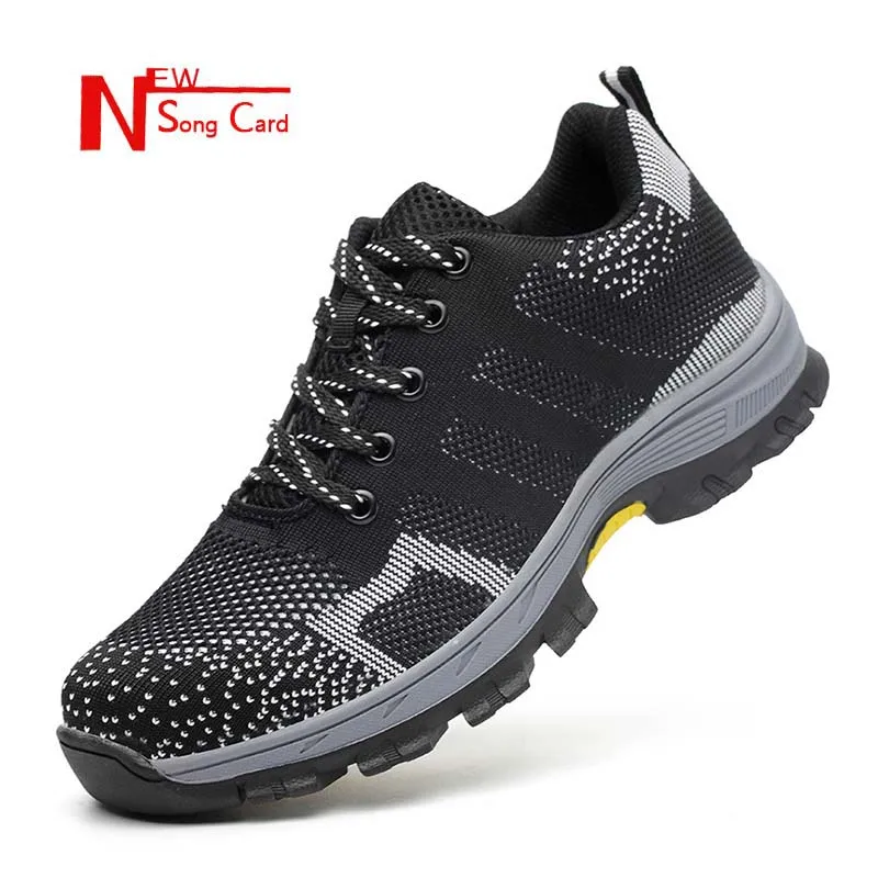New song card Men's Breathable Anti-slip Work Safety Shoes Outdoor Men Steel Toe Cap Puncture Proof Construction Safety Boots
New song card Men's Breathable Anti-slip Work Safety Shoes Outdoor Men Steel Toe Cap Puncture Proof Construction Safety Boots