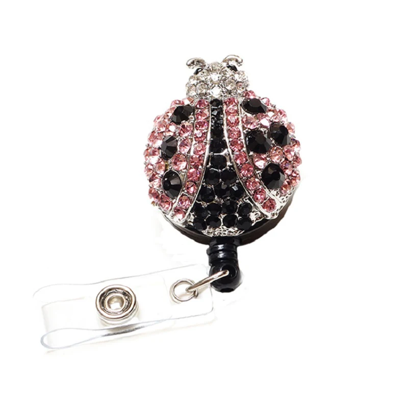 10pcs/lot 3kinds red/pink Cute Rhinestone ladybug Retractable animal ID Badge Holder reel for gift
10pcs/lot 3kinds red/pink Cute Rhinestone ladybug Retractable animal ID Badge Holder reel for gift