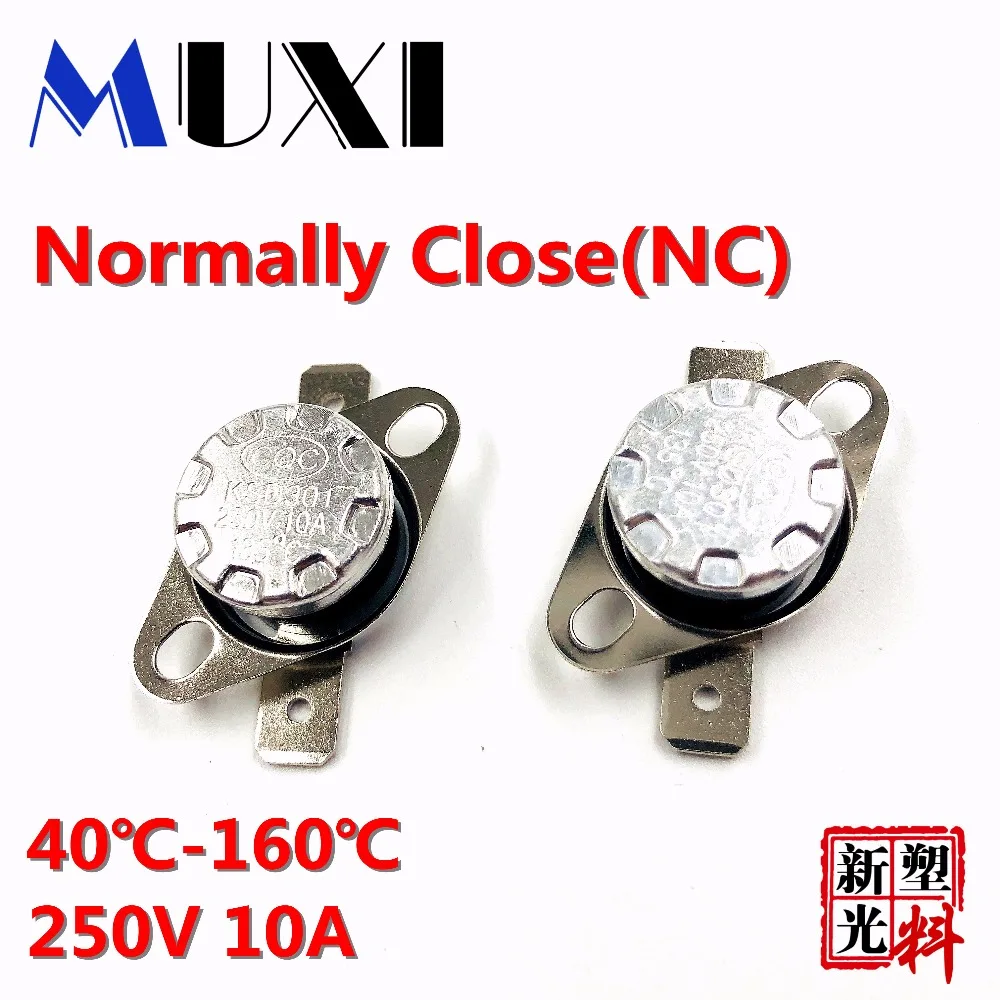 High Quality 5Pcs/Lot KSD301 10A 250V Bimetal Disc Temperature Switch Thermostat 45-160 Degree Normal Closed
High Quality 5Pcs/Lot KSD301 10A 250V Bimetal Disc Temperature Switch Thermostat 45-160 Degree Normal Closed