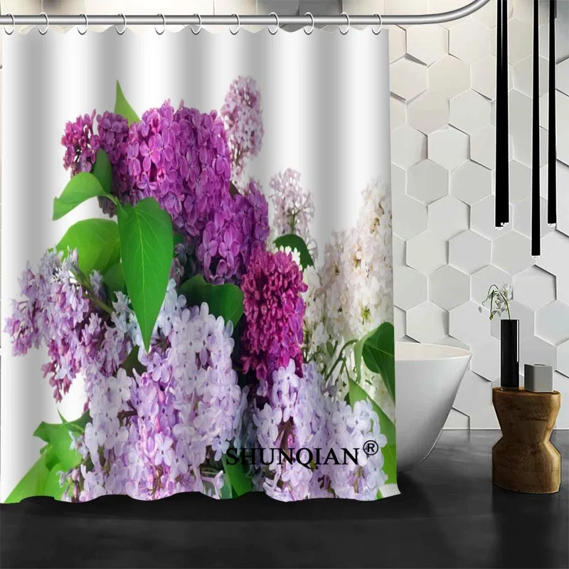 Custom flower purple lilacs Shower Curtain High Quality bathroom Accessories Bath screens Customized curtain
Custom flower purple lilacs Shower Curtain High Quality bathroom Accessories Bath screens Customized curtain