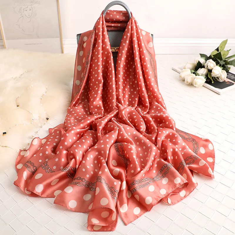 Brand Summer Women Scarves 2020 Dot Long Print Silk Scarves Lady Shawl And Wrap Designer Pashmina Bandana Beach Stoles Hijab
Brand Summer Women Scarves 2020 Dot Long Print Silk Scarves Lady Shawl And Wrap Designer Pashmina Bandana Beach Stoles Hijab