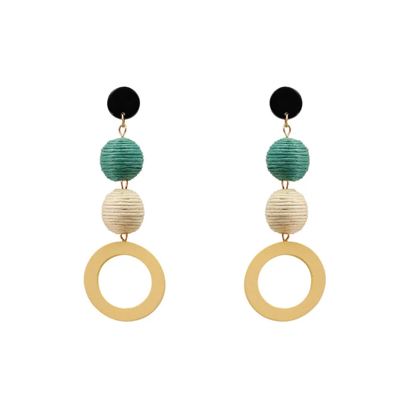New Enthic Hot Temperament Round Wood Stud Earring Long Big Pendant Dangle Summer Ear Nail Jewelry For Women Gift Party
New Enthic Hot Temperament Round Wood Stud Earring Long Big Pendant Dangle Summer Ear Nail Jewelry For Women Gift Party