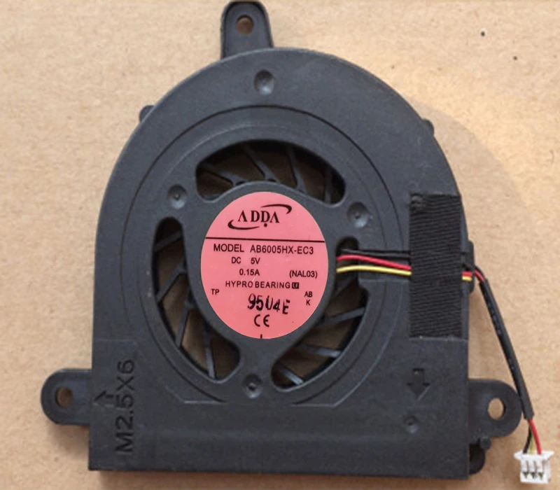 ADDA AB6005HX-EC3 NAL03 DC 5V 0.15A 3 line Notebook CPU Cooling Fan For ACER Aspire 5534 5538 5538G Series Laptop CPU cooler fan
ADDA AB6005HX-EC3 NAL03 DC 5V 0.15A 3 line Notebook CPU Cooling Fan For ACER Aspire 5534 5538 5538G Series Laptop CPU cooler fan