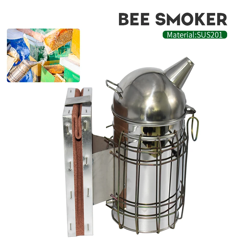 Brand Stainless Steel Bee Smoker Transmitter Kit Beekeeping Tool Apiculture Beekeeping Tool Bee Smoker Smoke Sprayer
Brand Stainless Steel Bee Smoker Transmitter Kit Beekeeping Tool Apiculture Beekeeping Tool Bee Smoker Smoke Sprayer