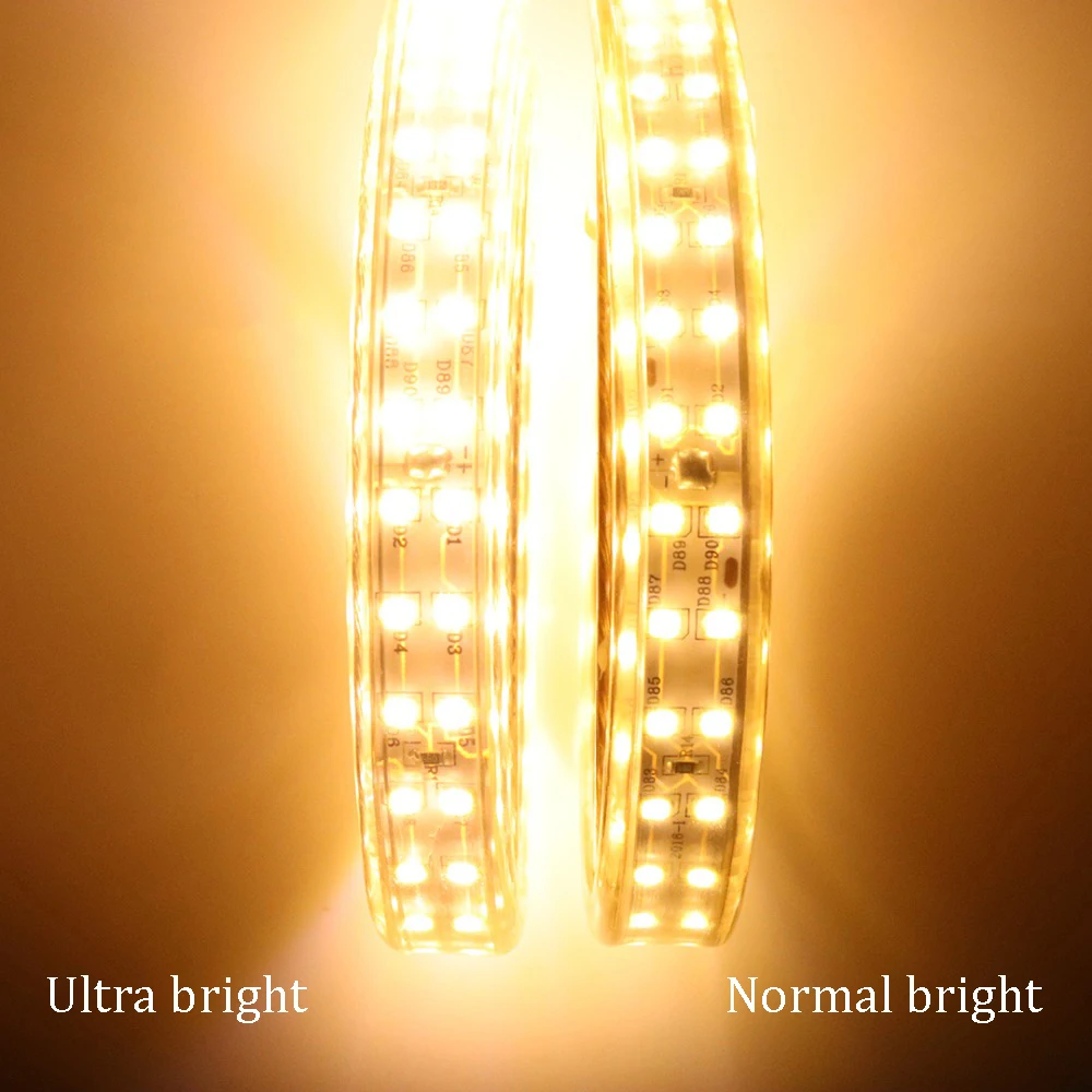 Ultra Brightness LED Light Strip Double Row SMD 2835 Diode Tape Flexible Ribbon Waterproof Lights 180 Leds/M With EU Plug JQ
Ultra Brightness LED Light Strip Double Row SMD 2835 Diode Tape Flexible Ribbon Waterproof Lights 180 Leds/M With EU Plug JQ