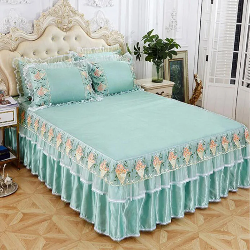 free shipping princess skirted bed sheet 3pcs soft lace bedspreads folding bed mat quality bed cover multi-colors machine wash
free shipping princess skirted bed sheet 3pcs soft lace bedspreads folding bed mat quality bed cover multi-colors machine wash