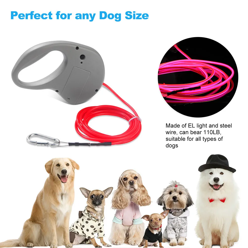 LED Night Safety Flashing Dog Pet Collar Leash Luminous Collar For Dogs/Cats Walking Traction Rope Accessories For Pet Products
LED Night Safety Flashing Dog Pet Collar Leash Luminous Collar For Dogs/Cats Walking Traction Rope Accessories For Pet Products