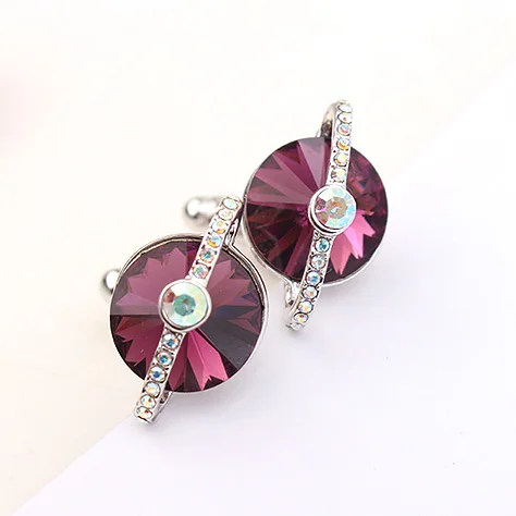 Elegant Luxury Cufflinks For Mens And Women Crystal From Swarovski Fashion Brand Shirt Cuff Botton Wedding Jewelry High Quality
Elegant Luxury Cufflinks For Mens And Women Crystal From Swarovski Fashion Brand Shirt Cuff Botton Wedding Jewelry High Quality