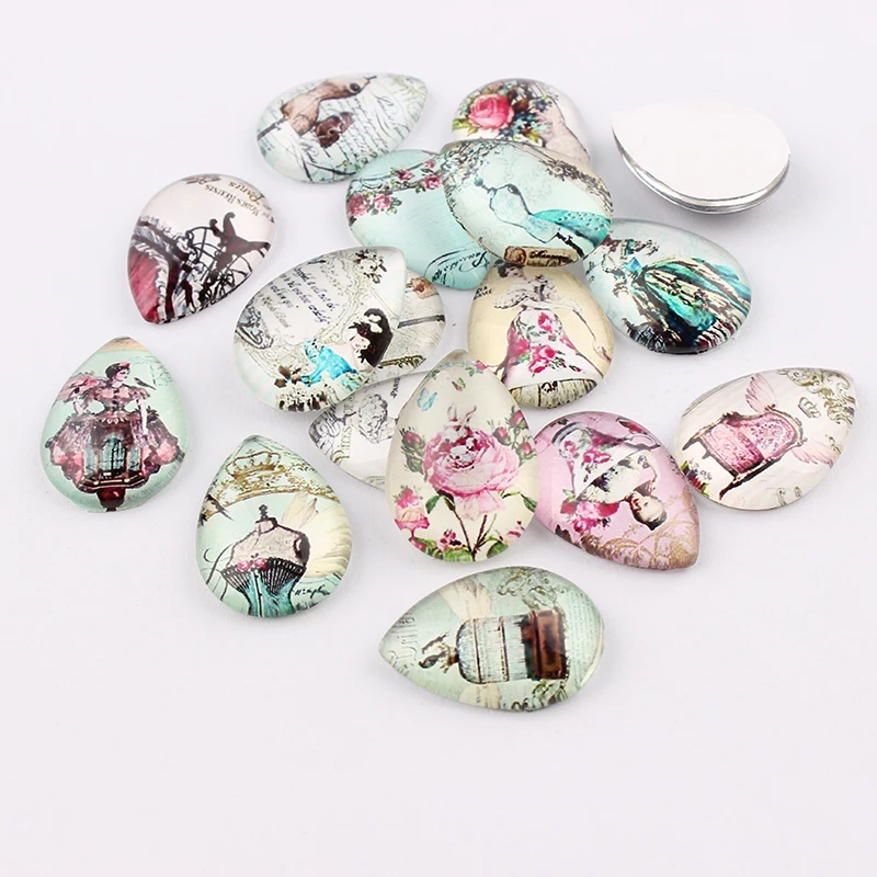 16pcs/lot 18x25mm Handmade Mulity Fashion Cheongsam Flower Glass Cabochon Domed Water drop Jewelry Accessories for jewelry
16pcs/lot 18x25mm Handmade Mulity Fashion Cheongsam Flower Glass Cabochon Domed Water drop Jewelry Accessories for jewelry