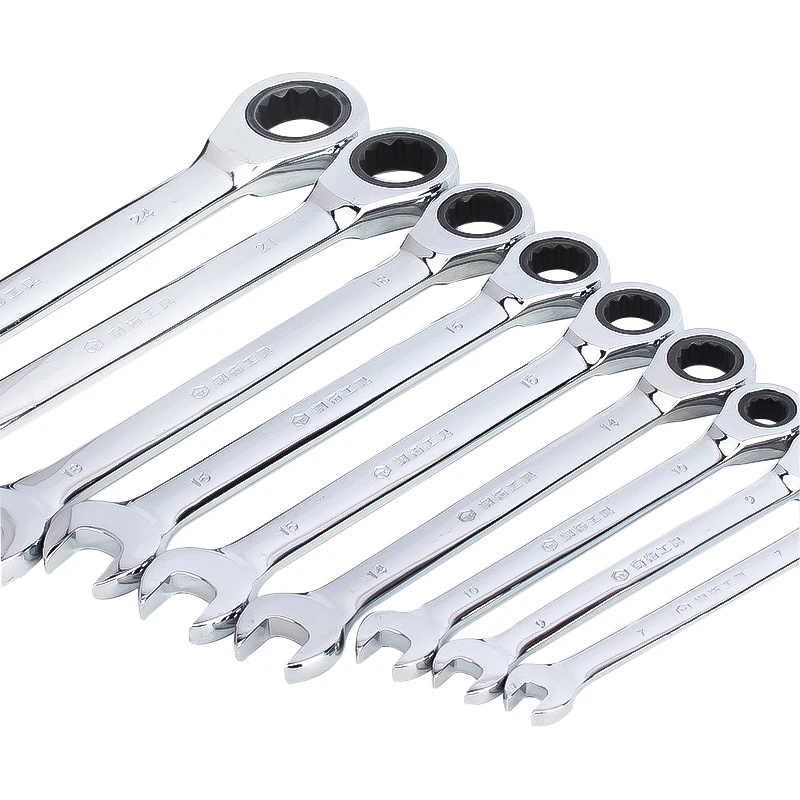 Chrome Vanadium Quick Reversible Combination Ratchet Wrench Set Metal Ratcheting Socket spanners auto repair hand Home tools
Chrome Vanadium Quick Reversible Combination Ratchet Wrench Set Metal Ratcheting Socket spanners auto repair hand Home tools