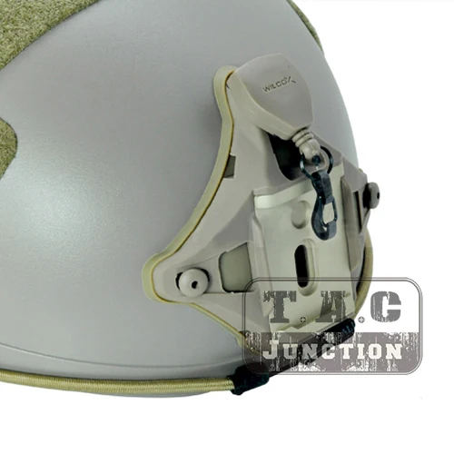 Tactical L4 Series 1/3 Hole Hybrid Shroud Dark Earth Mounting Platform with Lanyard for WILCOX NVG Mounts MICH ACH ECH Helmet 
Tactical L4 Series 1/3 Hole Hybrid Shroud Dark Earth Mounting Platform with Lanyard for WILCOX NVG Mounts MICH ACH ECH Helmet