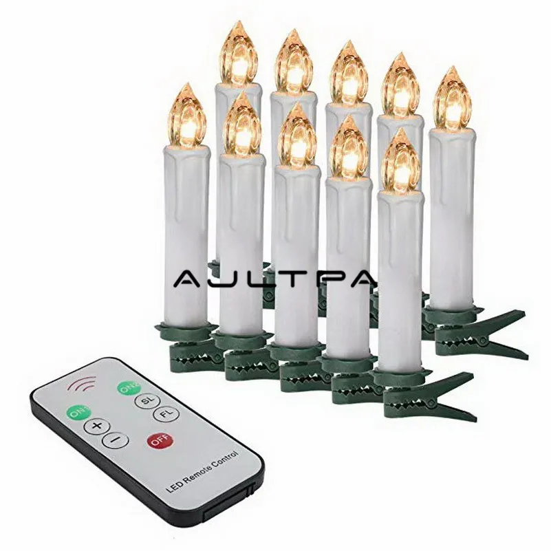10Pcs/set Warm White Party Wedding Christmas Birthday Candle Led Lights Flameless Lamps + Wireless Remote Control
10Pcs/set Warm White Party Wedding Christmas Birthday Candle Led Lights Flameless Lamps + Wireless Remote Control