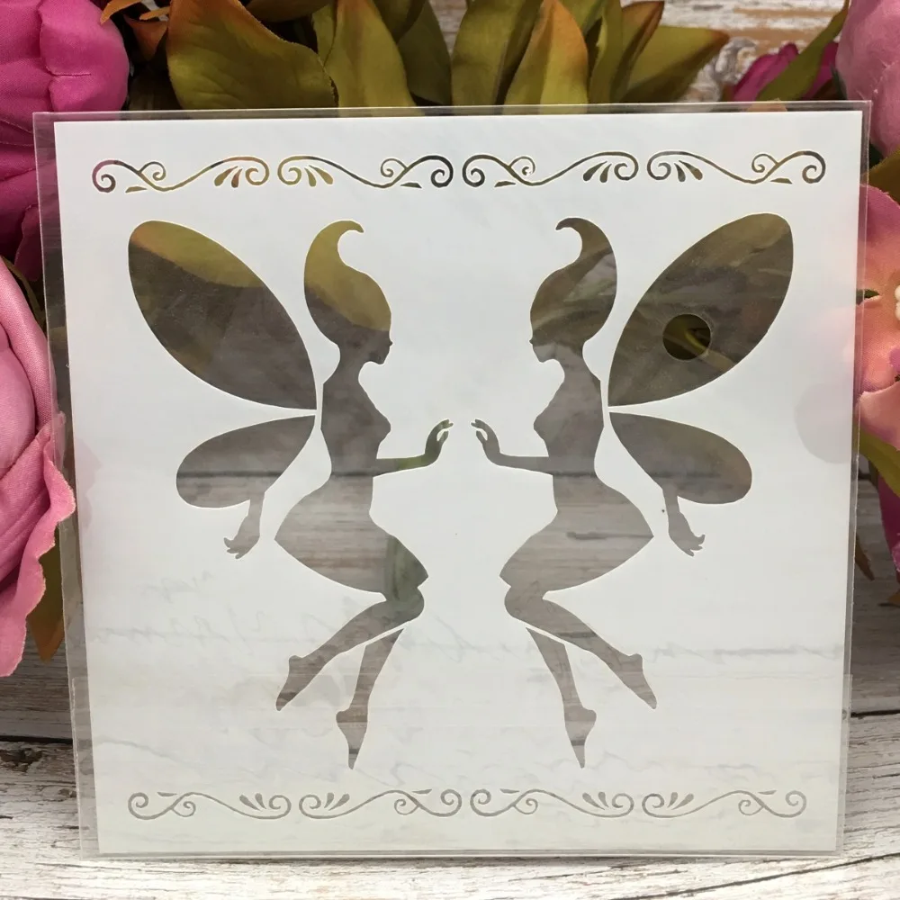 5" New Pair Fairy Girls DIY Layering Stencils Wall Painting Scrapbook Coloring Embossing Album Decorative Paper Card Template
5" New Pair Fairy Girls DIY Layering Stencils Wall Painting Scrapbook Coloring Embossing Album Decorative Paper Card Template