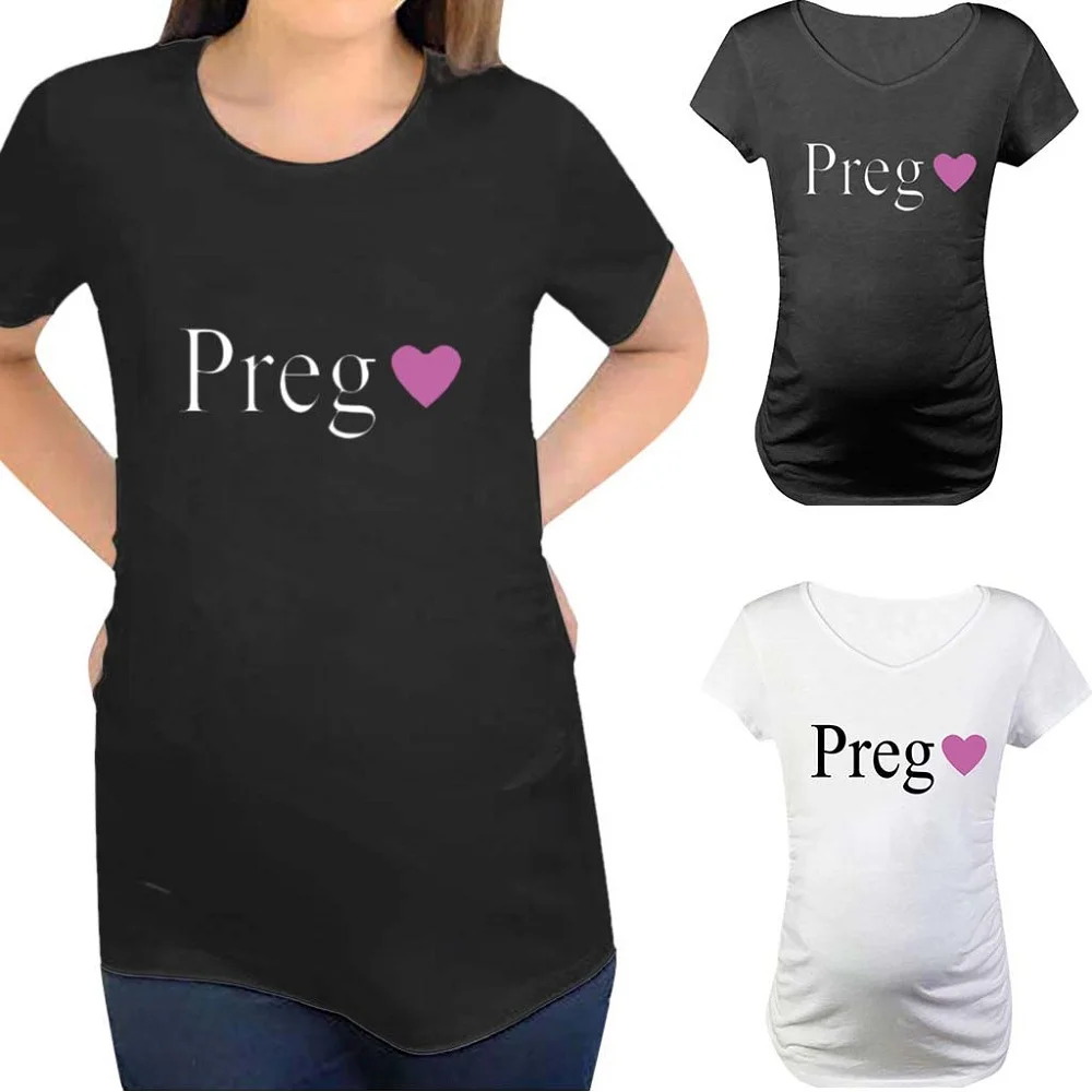 LONSANT Pregnant clothes Women Letter Print Short Sleeve T-shirt cotton comfy Pregnancy Tops summer daily Maternity clothes
LONSANT Pregnant clothes Women Letter Print Short Sleeve T-shirt cotton comfy Pregnancy Tops summer daily Maternity clothes