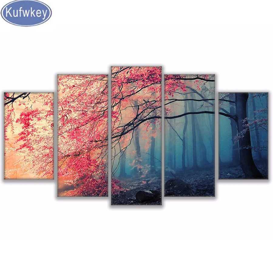 diamond Embroidery Wall Art 5d diy diamond painting Cherry Blossoms Pictures,Red Trees Forest Painting For Living Room 5 Pieces
diamond Embroidery Wall Art 5d diy diamond painting Cherry Blossoms Pictures,Red Trees Forest Painting For Living Room 5 Pieces
