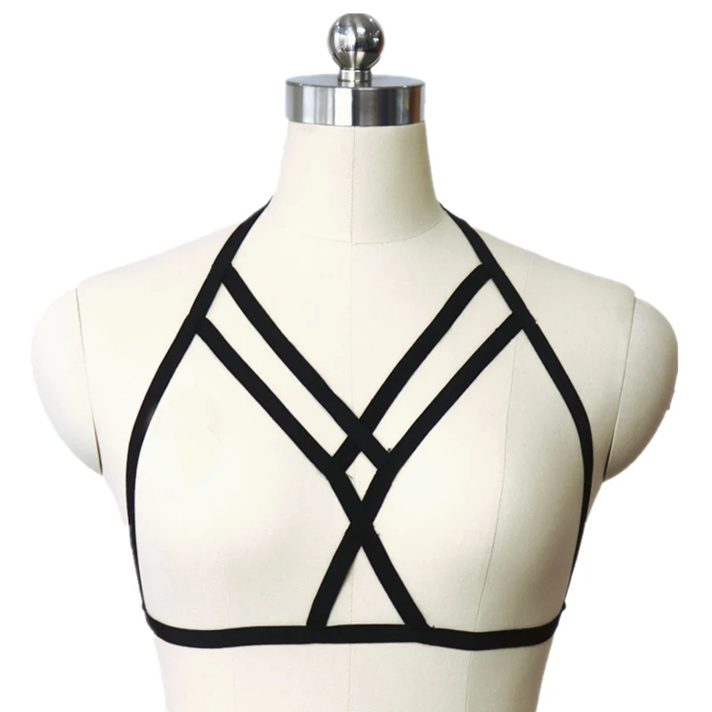 Sexy Alluring Women Elastic Strappy Hollow Out Bra Bustier harness Belt Vest Crop Tops Black
Sexy Alluring Women Elastic Strappy Hollow Out Bra Bustier harness Belt Vest Crop Tops Black