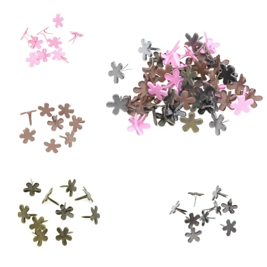 MIAOCHI DIY 50PCs Pastel Flower Brads Scrapbooking Embellishment Holiday Decoration & Gift 14x14mm
MIAOCHI DIY 50PCs Pastel Flower Brads Scrapbooking Embellishment Holiday Decoration & Gift 14x14mm