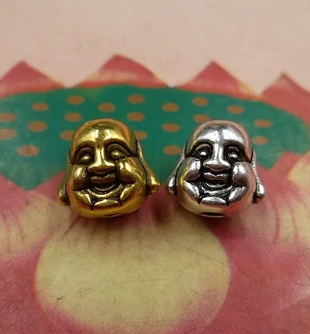 100pcs Alloy Tibetan Silver Gold Double-sided Laughter mirth Buddha Head Bead 9*10MM Bracelet Necklace Bead DIY Accessories
100pcs Alloy Tibetan Silver Gold Double-sided Laughter mirth Buddha Head Bead 9*10MM Bracelet Necklace Bead DIY Accessories