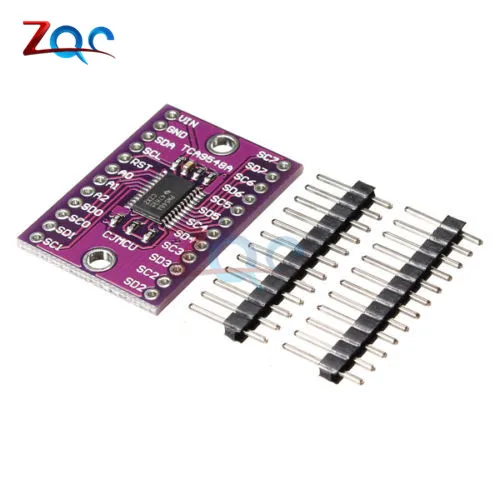 CJMCU-9548 TCA9548A 1-to-8 I2C 8-полосная многоканальная плата расширения IIC модуль макетной платы
CJMCU-9548 TCA9548A 1-to-8 I2C 8-полосная многоканальная плата расширения IIC модуль макетной платы