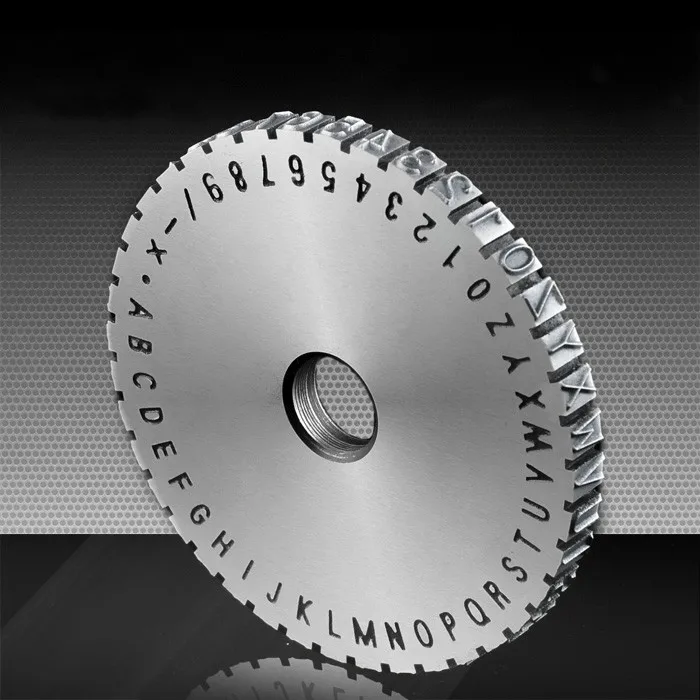 Character Plate Font Wheel Gear for Manual steel embossing machine Embosser 2mm/ 2.5mm/ 3mm/ 4mm/ 5mm/ 6mm Metal Sheet Plate
Character Plate Font Wheel Gear for Manual steel embossing machine Embosser 2mm/ 2.5mm/ 3mm/ 4mm/ 5mm/ 6mm Metal Sheet Plate